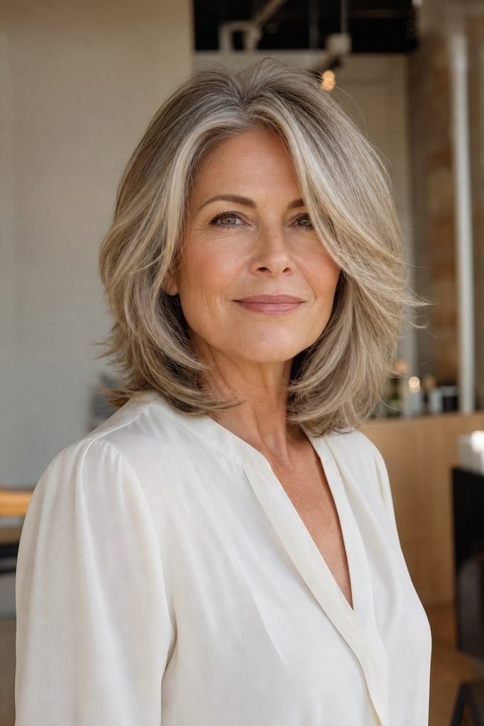 26 Chic Medium-Length Layered Haircuts for Women Over 50